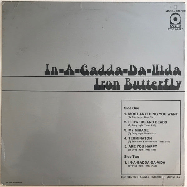 Iron Butterfly : In-A-Gadda-Da-Vida (LP,Album,Reissue,Stereo)