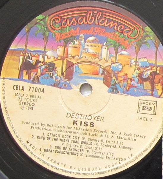 Kiss : Destroyer (LP,Album,Reissue)