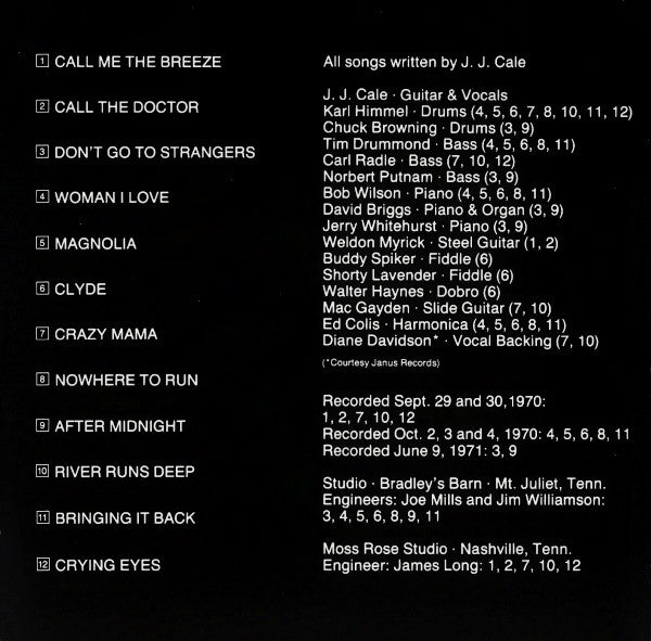 J.J. Cale : Naturally (Album,Reissue)