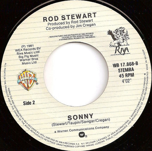 Rod Stewart : Tonight I'm Yours (7",45 RPM)