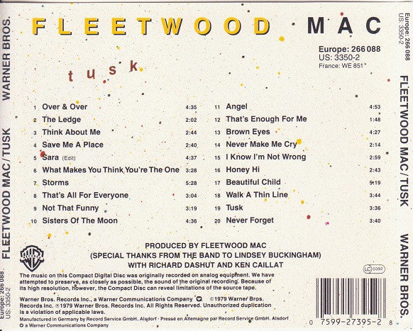 Fleetwood Mac : Tusk (Album,Reissue)