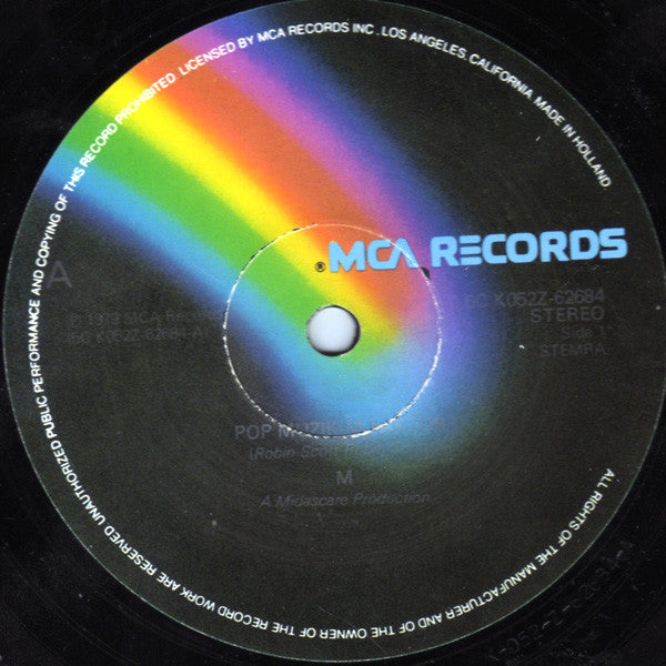 M (2) : Pop Muzik / M Factor (12",Single,45 RPM)
