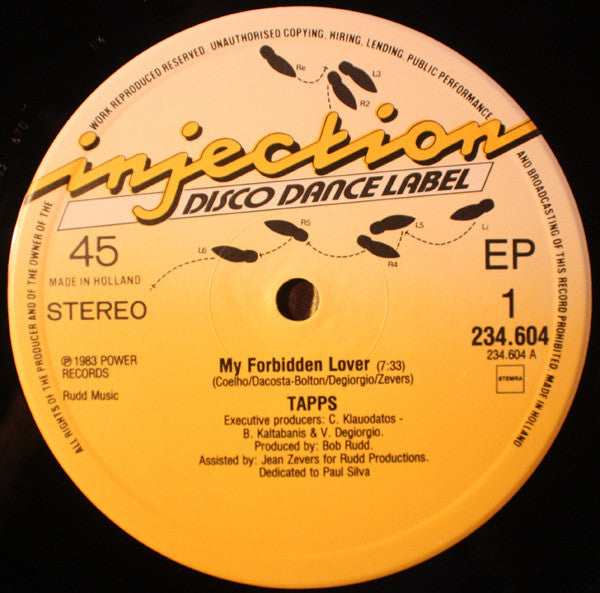 Tapps : My Forbidden Lover (12",45 RPM,EP,Stereo)