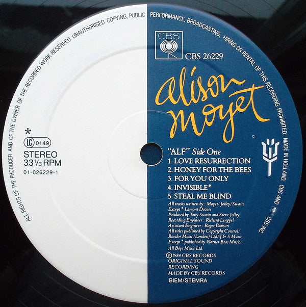 Alison Moyet : Alf (LP,Album,Stereo)
