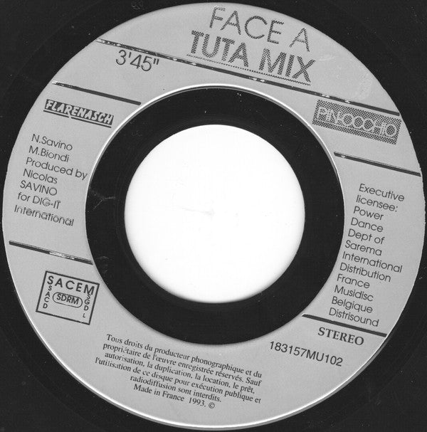 Pin-Occhio : Tu Tatuta Tuta Ta (7",45 RPM,Stereo)