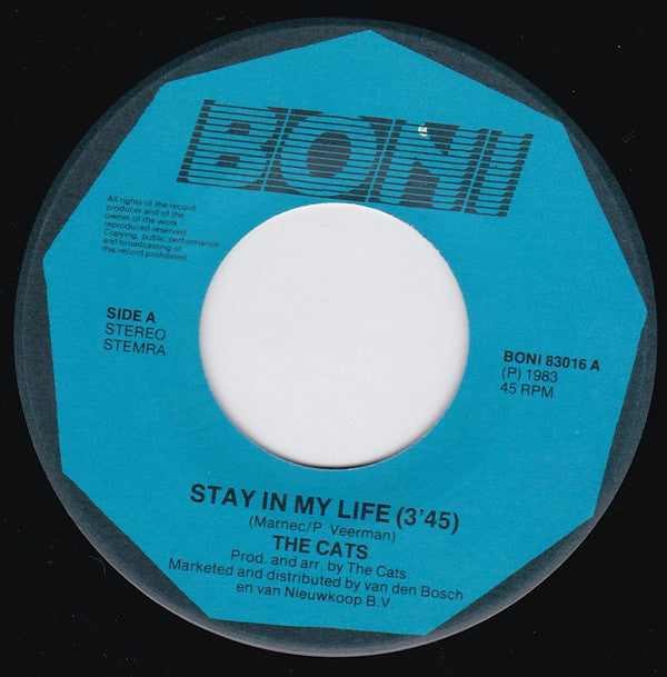 Cats, The : Stay In My Life (7",45 RPM,Single,Stereo)