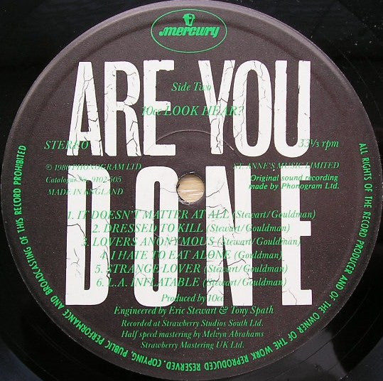 10cc : Look Hear? (LP,Album)