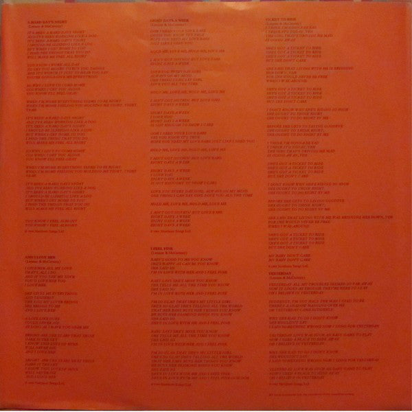 Beatles, The : 1962-1966 (LP,Compilation,Reissue)