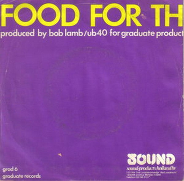 UB40 : Food For Thought / King (7",Single,45 RPM)