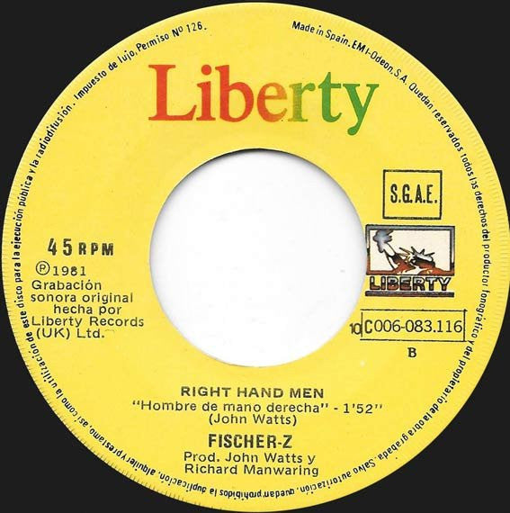 Fischer-Z : Marliese (7",Single,45 RPM)