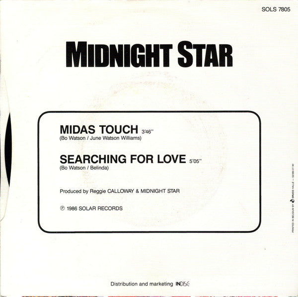 Midnight Star : Midas Touch (7",45 RPM)