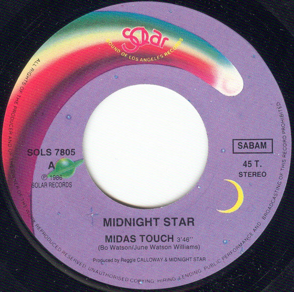 Midnight Star : Midas Touch (7",45 RPM)
