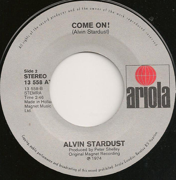Alvin Stardust : You You You (7", Single)