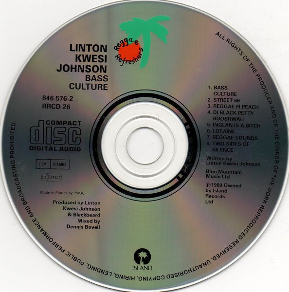 Linton Kwesi Johnson : Bass Culture (Album,Reissue)