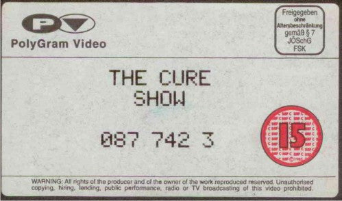 Cure, The : Show (PAL)