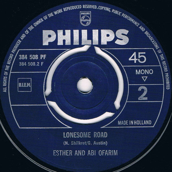 Esther & Abi Ofarim : Cinderella Rockefella (7",45 RPM,Single,Mono)