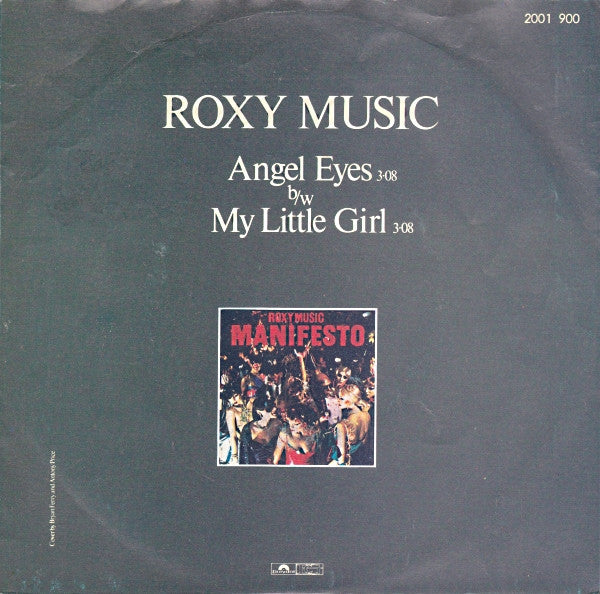 Roxy Music : Angel Eyes (7",Single,45 RPM)