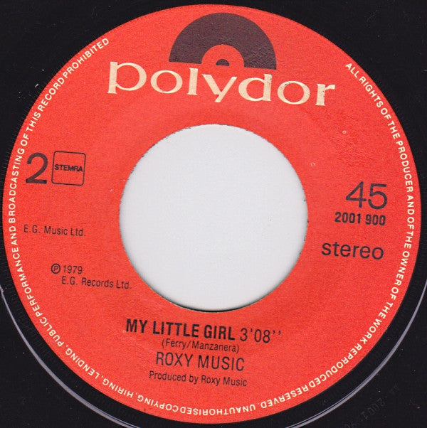 Roxy Music : Angel Eyes (7",Single,45 RPM)