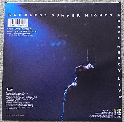 Richard Marx : Endless Summer Nights / Have Mercy (Live) (7",45 RPM,Single)