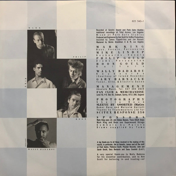 Level 42 : True Colours (LP,Album,Stereo)