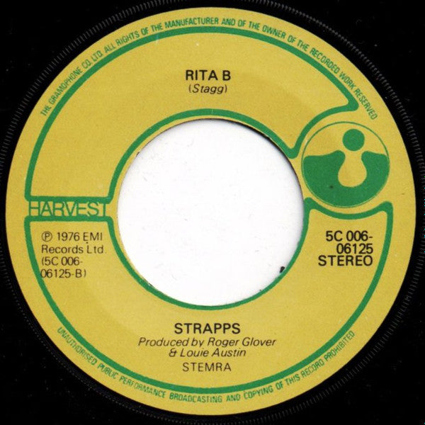 Strapps : In Your Ear (45 RPM,7",Single)