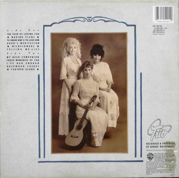 Dolly Parton, Linda Ronstadt, Emmylou Harris : Trio (LP,Album,Stereo)