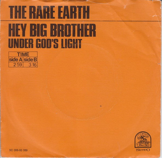 Rare Earth : Hey Big Brother (7",45 RPM,Single)