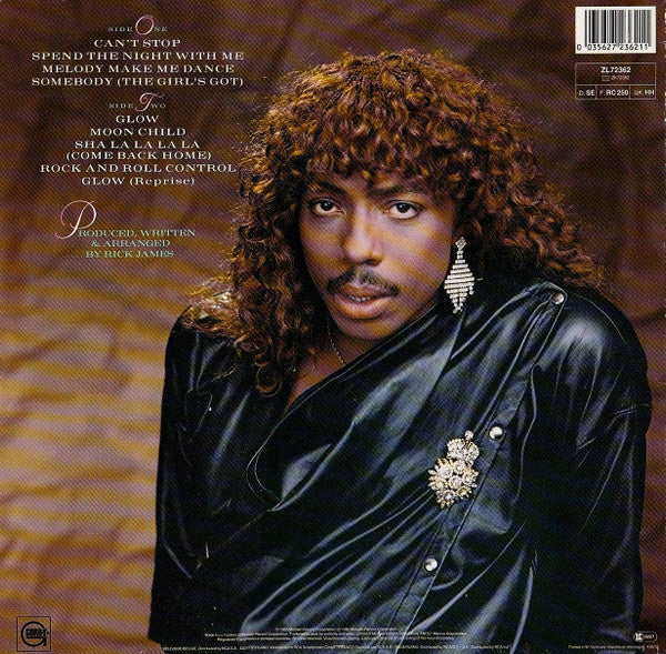Rick James : Glow (LP,Album)