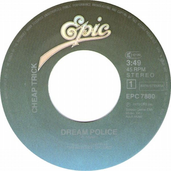 Cheap Trick : Dream Police (7",Single,45 RPM)