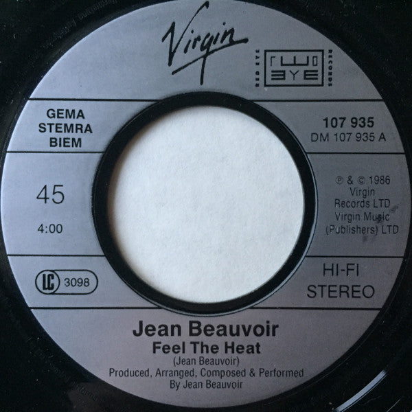 Jean Beauvoir : Feel The Heat (7",45 RPM,Single,Stereo)