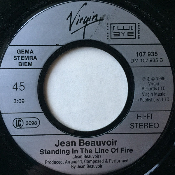 Jean Beauvoir : Feel The Heat (7",45 RPM,Single,Stereo)
