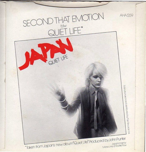 Japan : Second That Emotion (7",45 RPM,Single,Stereo)