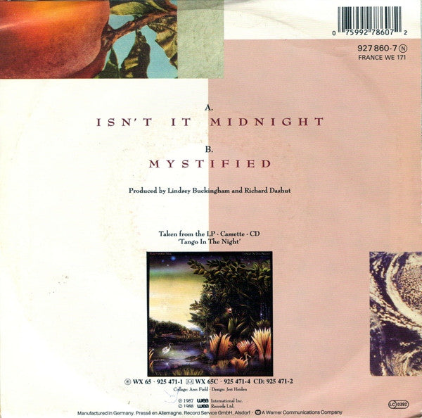 Fleetwood Mac : Isn't It Midnight (7",45 RPM,Single,Stereo)