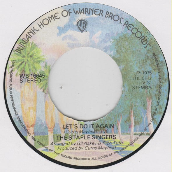Staple Singers, The : Let's Do It Again (7",Single,45 RPM)