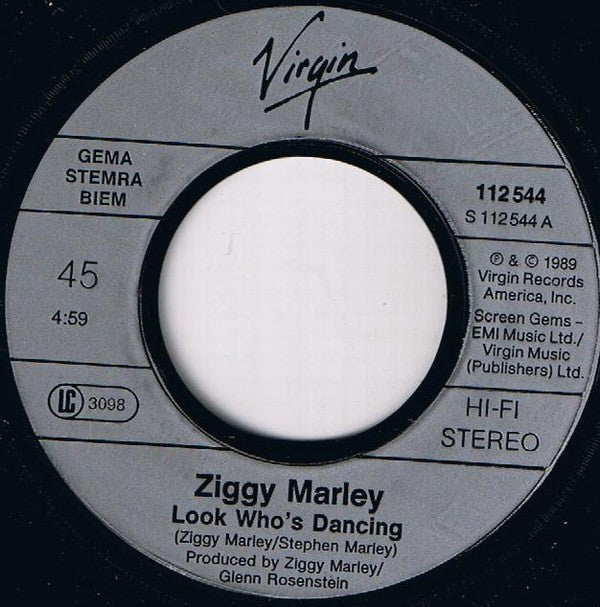 Ziggy Marley And The Melody Makers : Look Who's Dancing (7",45 RPM,Single,Stereo)