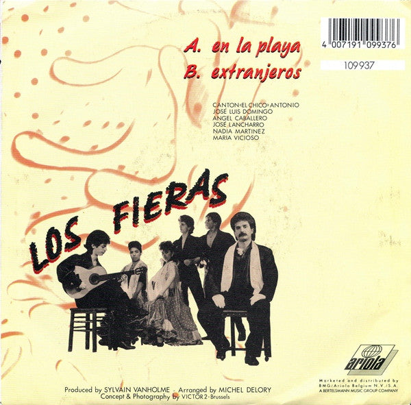 Los Fieras : En La Playa (7",45 RPM,Single,Stereo)