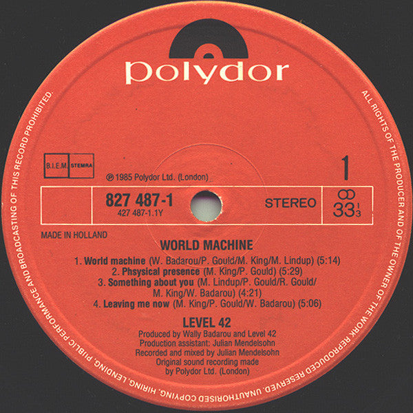 Level 42 : World Machine (LP,Album)