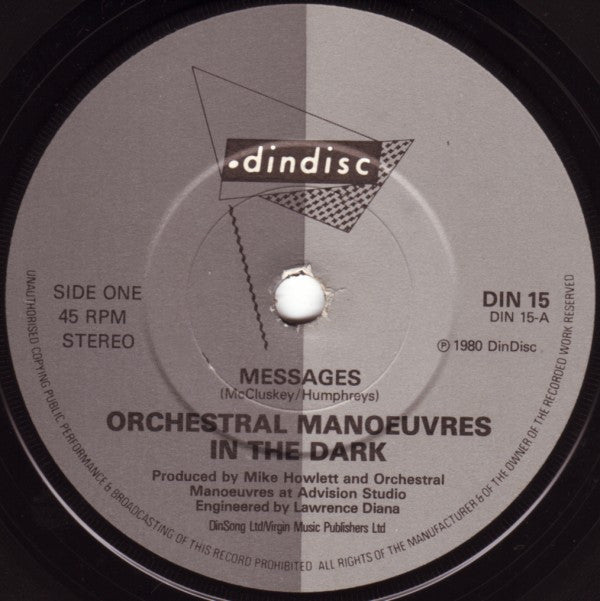 Orchestral Manoeuvres In The Dark : Messages (7",45 RPM,Single,Stereo)