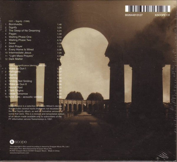 Porcupine Tree : Signify (Album,Reissue,Remastered)