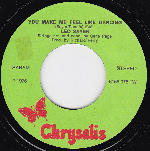 Leo Sayer : You Make Me Feel Like Dancing (7",45 RPM,Single)