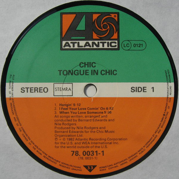 Chic : Tongue In Chic (LP,Album)