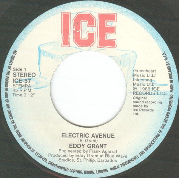 Eddy Grant : Electric Avenue (7",45 RPM,Single,Stereo)