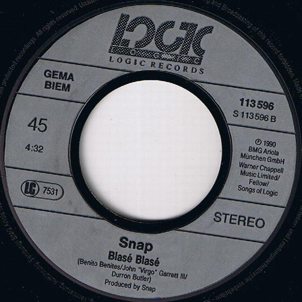 Snap! : Cult Of Snap (7",45 RPM,Single)