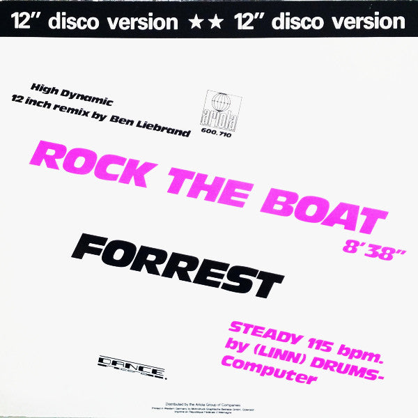 Forrest : Rock The Boat (12",45 RPM)