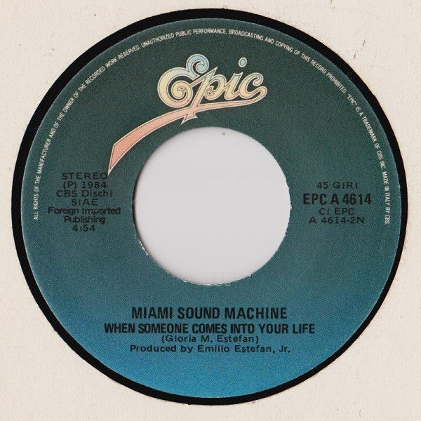 Miami Sound Machine : Dr. Beat (7",45 RPM)