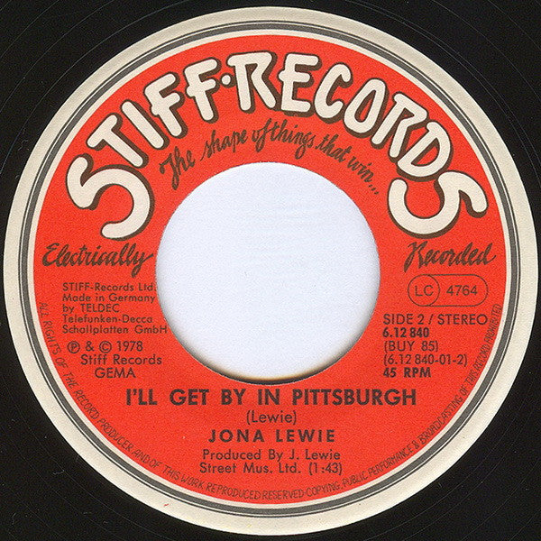 Jona Lewie : Big Shot - Momentarily (7",45 RPM,Single,Stereo)