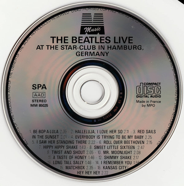 The Beatles : Live At The Star-Club In Hamburg, Germany (Stereo)