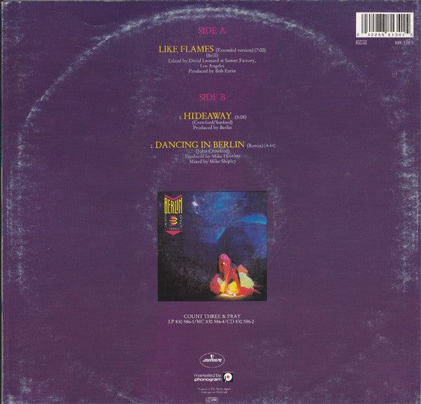 Berlin : Like Flames (12" Extended Version) (12",EP,45 RPM)