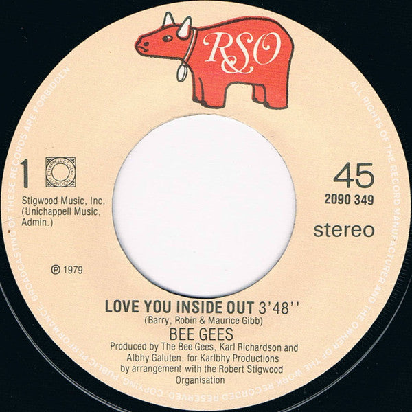 Bee Gees : Love You Inside Out (7",45 RPM,Single,Stereo)