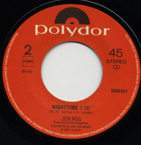 Jen Rog : Jimmy's Gonna Get You (7",45 RPM,Single,Stereo)